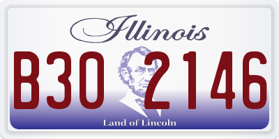 IL license plate B302146