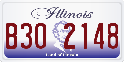 IL license plate B302148