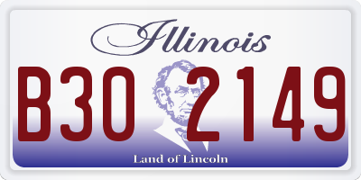 IL license plate B302149