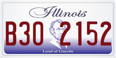 IL license plate B302152