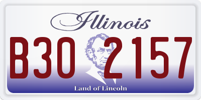 IL license plate B302157