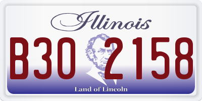 IL license plate B302158