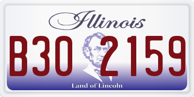 IL license plate B302159