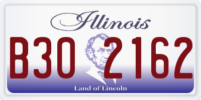 IL license plate B302162