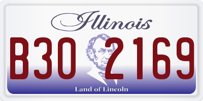 IL license plate B302169