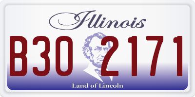 IL license plate B302171