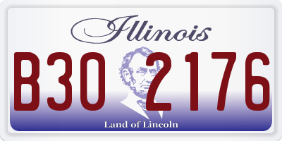 IL license plate B302176
