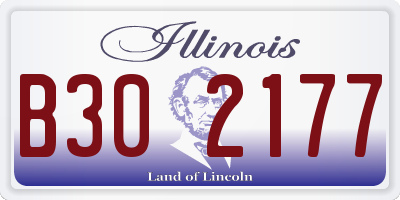 IL license plate B302177