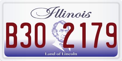 IL license plate B302179
