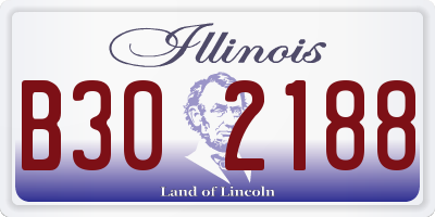 IL license plate B302188