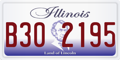 IL license plate B302195