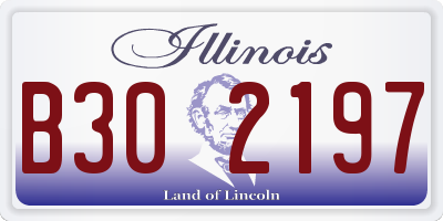 IL license plate B302197