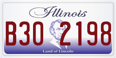 IL license plate B302198