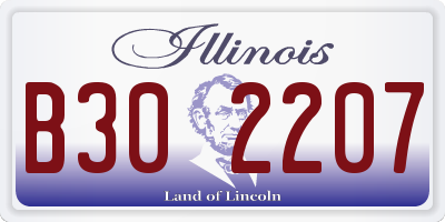 IL license plate B302207