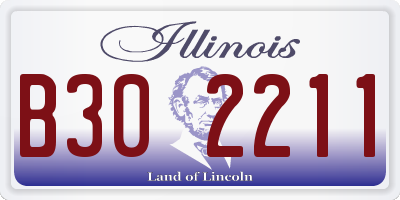 IL license plate B302211