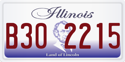 IL license plate B302215