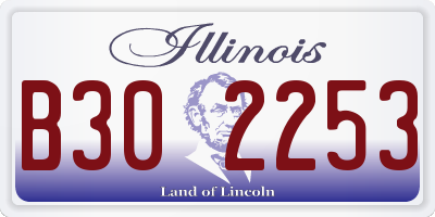 IL license plate B302253