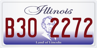 IL license plate B302272