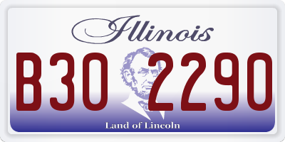 IL license plate B302290
