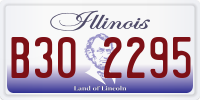 IL license plate B302295