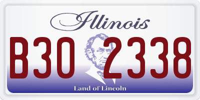 IL license plate B302338