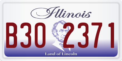 IL license plate B302371