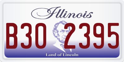 IL license plate B302395