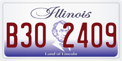 IL license plate B302409