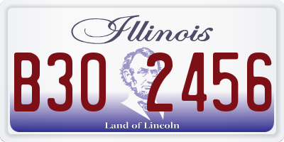 IL license plate B302456