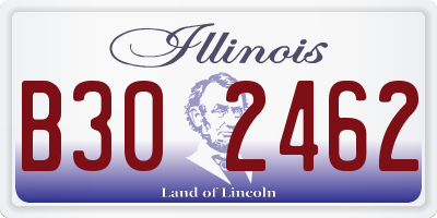 IL license plate B302462