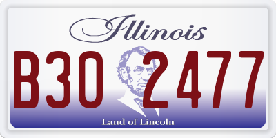 IL license plate B302477