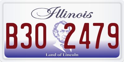IL license plate B302479
