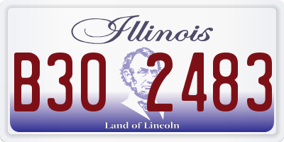 IL license plate B302483