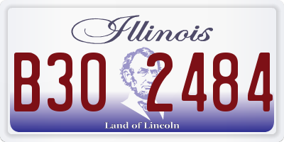 IL license plate B302484