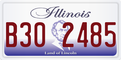 IL license plate B302485