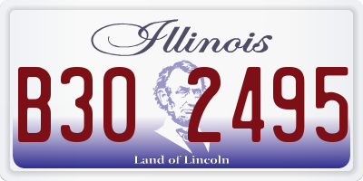 IL license plate B302495
