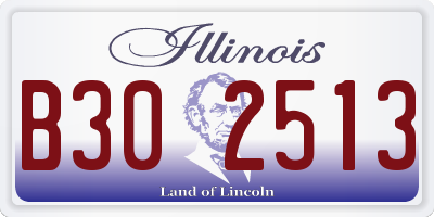 IL license plate B302513