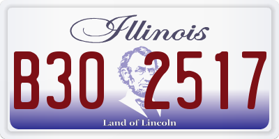 IL license plate B302517
