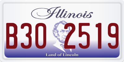 IL license plate B302519