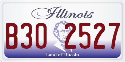 IL license plate B302527