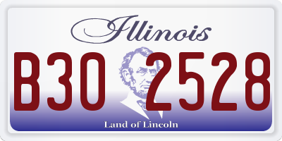 IL license plate B302528
