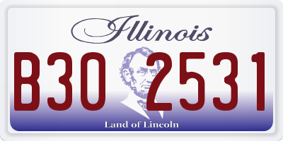 IL license plate B302531