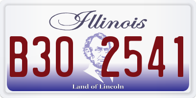 IL license plate B302541