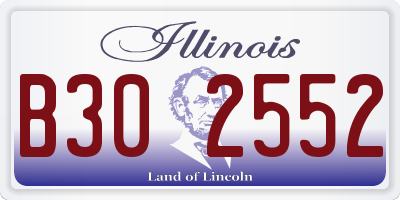 IL license plate B302552