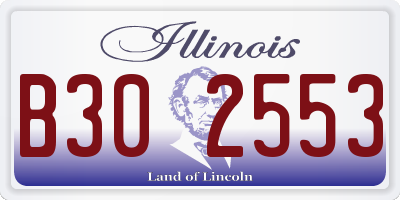 IL license plate B302553
