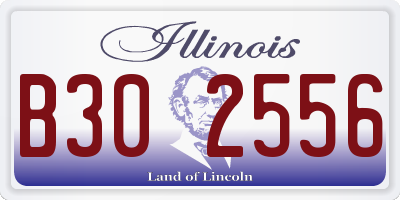 IL license plate B302556