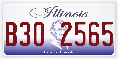 IL license plate B302565