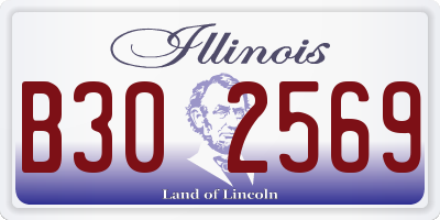 IL license plate B302569