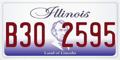 IL license plate B302595