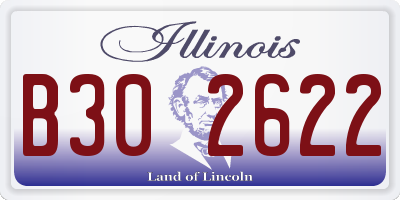 IL license plate B302622